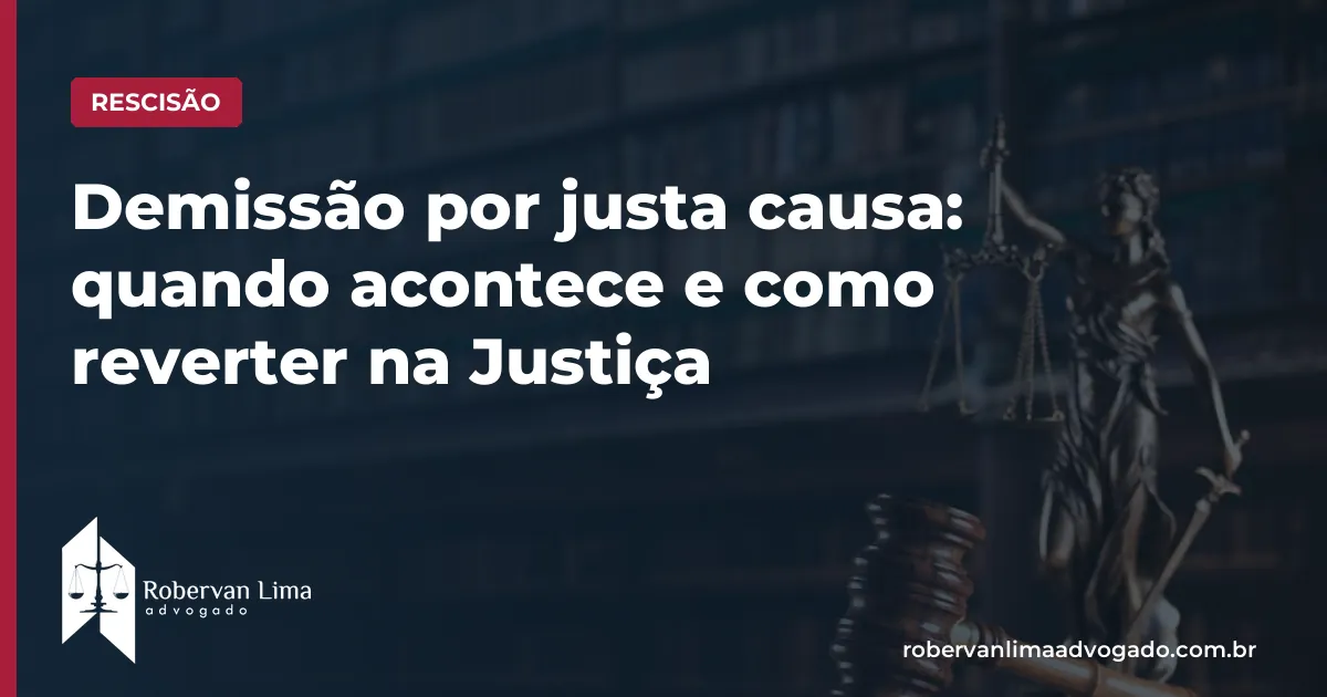 Demissão por justa causa: quando acontece e como reverter na Justiça